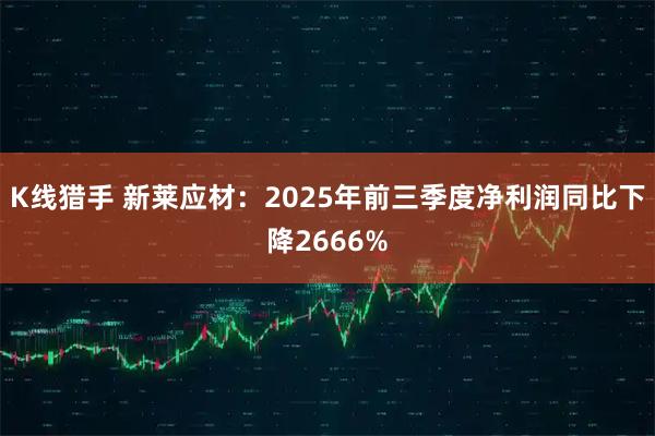 K线猎手 新莱应材：2025年前三季度净利润同比下降2666%